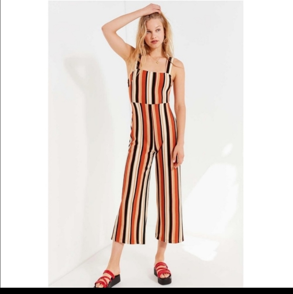 Urban Outfitters Striped Jumpsuit